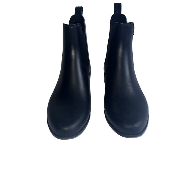 SAM EDELMAN Classic Tinsley Blk Matte Waterproof Rain Ankle Boot - 7 - Picture 1 of 6